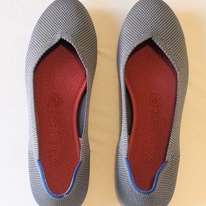 Rothy's grey rounded flats